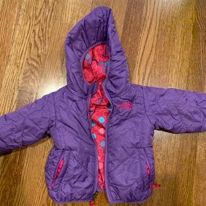 Northface toddler girls reversible jacket